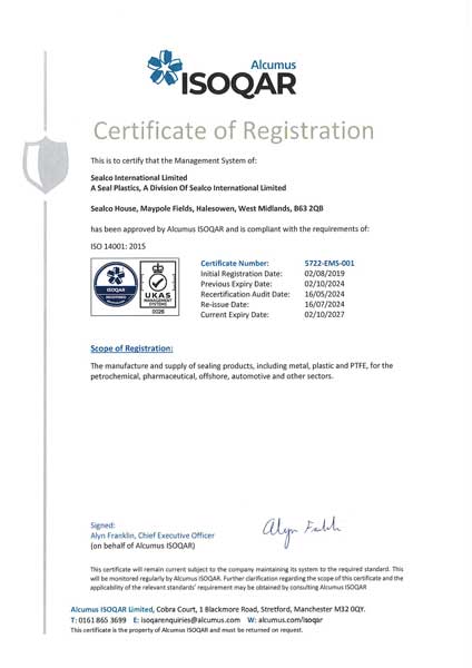 ISO 14001 Sealco